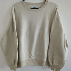 美品　Lee トレーナー　裏起毛　S ベージュ