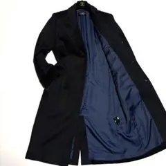 GRAN JOUÉ グラン ジョー カシミヤ100% チェスターコート 濃紺