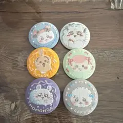 匿名配送　ちいかわ　刺繍缶バッジ　6個セット　新品未使用