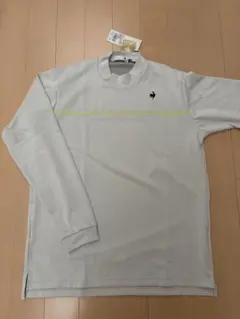 新品 ジャックバニー 長袖モックネック 袖ロゴ ホワイト Lサイズ
