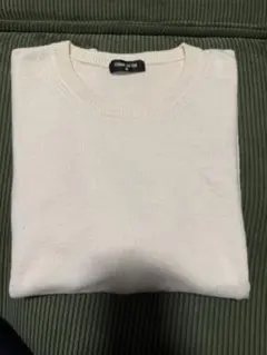 COMME CA ISM ニットTシャツ ホワイト M