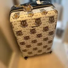 未使用品✨️Disney ミッキー モノグラム柄 4輪キャリーケース 付属品 