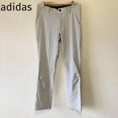 アディダス　ストレッチパンツ ストライプ シアサッカーゴルフ ストレッチ　訳アリ