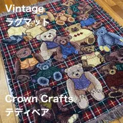 激レア】USA製90s vintageラグマット 赤い鳥カーディナルインテリア 