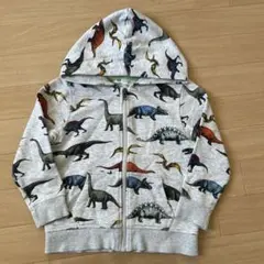 H&M ダイナソー　フード付きパーカー 100cm