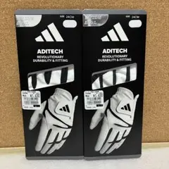 アディダス ゴルフウェア ゴルフグローブ アディテック 24 2セット