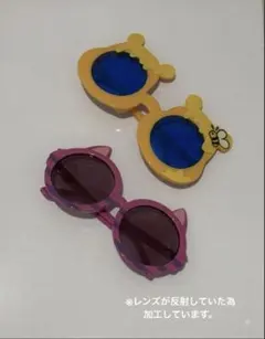 Disney ディズニー チシャ猫 プーさん サングラス カラフル キャラクター