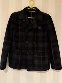 極美品 アルマーニジュニア ウールコート チェック柄