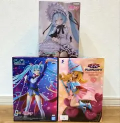 美少女プライズフィギュア まとめ売り 初音ミク ブラックマジシャンガール