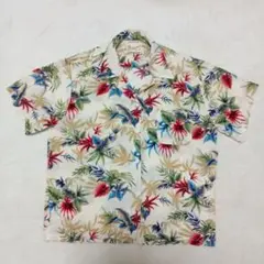 最終価格 レディース 花柄 アロハシャツ L相当 レーヨン100%