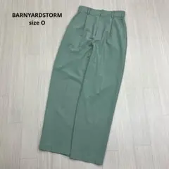 ● BARNYADSTORM テーパード センタープレス スラックス タック O