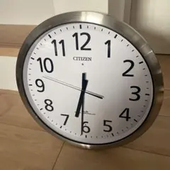 38cm CITIZEN 電波掛時計 8MY484-0 ホワイトシルバーのサムネイル
