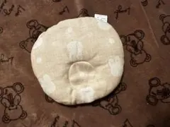 ベージュ ドーナツ型 ベビー枕 綿100%