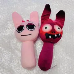 Sprunki スプランキー Pinki ピンキ ぬいぐるみ 2体セット　⑤