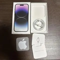 iPhone14 箱、ケーブル、ステッカー、SIM外し