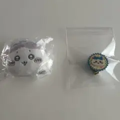 ちいかわ手作りおやつチャーム・マスコットミラーハチワレセット