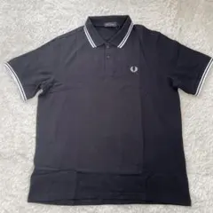 フレッドペリー FRED PERRY ポロシャツ 半袖 男女兼用ブラック XL