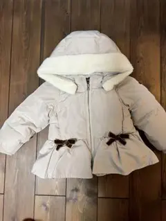 プティマイン　ダウン　アウター　100cm リボン