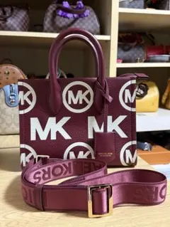 MICHAEL KORS バーガンディ ショルダーバッグ