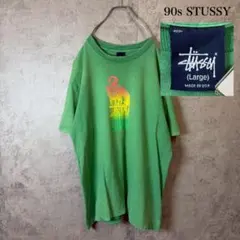Stussy ステューシー Tシャツ ストックロゴ 雷 サンダー 稲妻 レア