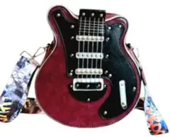 ✨超美品✨　クィーン　ブライアンメイ　レッドスペシャル型バッグ　ショルダーバッグ