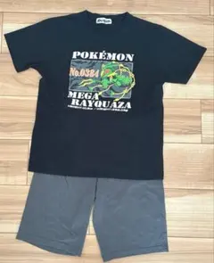 ポケモン☆150☆パジャマ☆メガレックウザ☆Tシャツ＆ハーフパンツ セット
