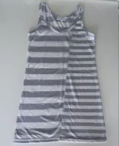 gradation grey stripe tanktop set