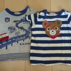 MIKI HOUSE 半袖Tシャツ 2枚セット 80cmのサムネイル