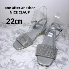 美品nice claup ナイスクラップ　アンクルストラップ シルバー 22㎝のサムネイル