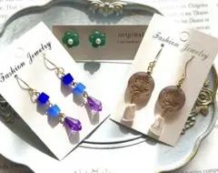 □ ピアス 3点セット まとめ売りS_No.054 □