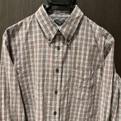 DOCKERS 長袖シャツ Lサイズ ブラウン系チェック