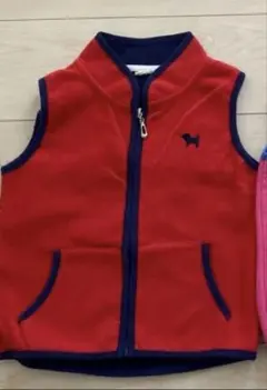 フリースジャケット 赤