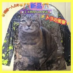 猫シャツ グラフィックプリント Mサイズ 長袖