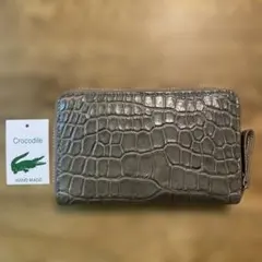 クロコダイルラウンド財布　グレージュのサムネイル