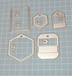 海外製✩.*˚カッティングダイ ラベルタグ
