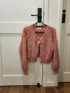 シャギーニットカーディガン ニット