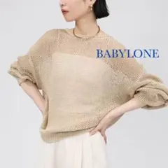 バビロン BABYLONE シルクローゲージニット 2WAYシアー プルオーバーのサムネイル