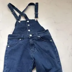 レディースデニムサロペット ダークブルー