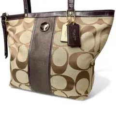 極美品　未使用　コーチ　大容量　A4収納　トートバッグ　ショルダーバッグ　総柄