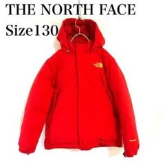 【美品】ノースフェイス ハイベント ダウンジャケット レッド 130 キッズ