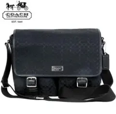 【極美品】コーチ シグネチャー斜め掛けショルダーバッグ メッセンジャーバッグ