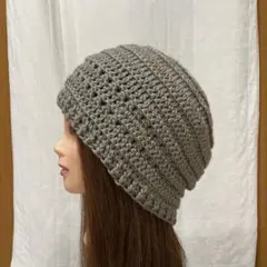 クシュクシュ　ブラウン　モカ　シャーリング　ビーニー　帽子　ふわふわ