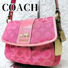 COACH Signature ShoulderBag Pink y2k