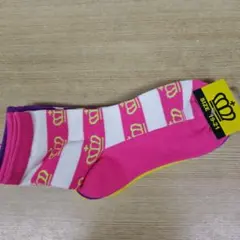 BABYDOLL　キッズ靴下３セット 王冠柄 新品