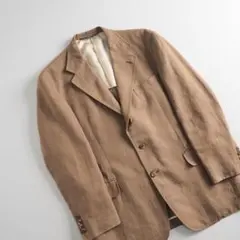 ラルフローレン　麻１００％　テーラードジャケット　ブラウン　美品