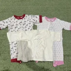 ベビー肌着2点とロンパース 2点