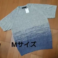 ARTISAN 麻100% 半袖ニット グラデーション Mサイズ サマーニットのサムネイル