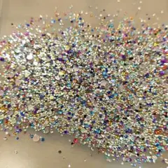 デコレーション用 マルチカラー ラインストーン ミックス ネイルチップ