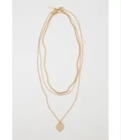 MOUSSY ハートチャーム 3連ネックレス ゴールド　COIN HEARTのサムネイル