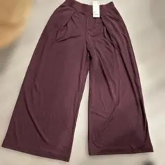 UNIQLO ワイドパンツ M ワイン